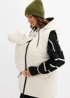 Gilet sans manches 4en1 doublé pour la grossesse, réversible, avec empiècement de portage