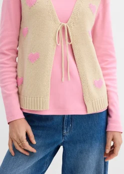Gilet sans manches en maille