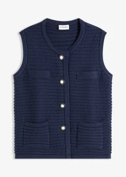 Gilet sans manches en maille