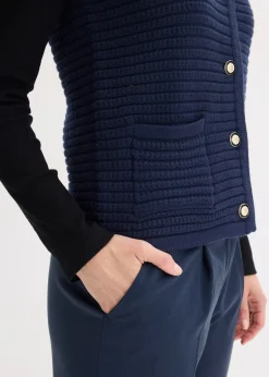 Gilet sans manches en maille