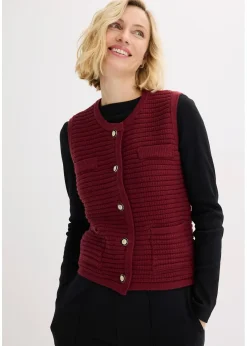 Gilet sans manches en maille