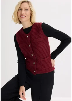 Gilet sans manches en maille