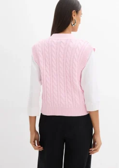 Gilet sans manches en maille