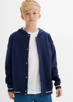 Gilet style universitaire à capuche en molleton 100% coton