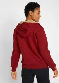Gilet zippé à capuche avec doublure peluche