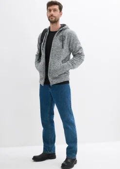 Gilet zippé à capuche avec doublure peluche