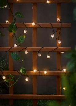 Guirlande lumineuse solaire avec 50 petites sphères LED