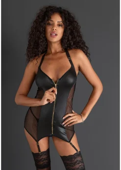 Guêpière sexy avec zip
