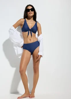 Haut de bikini à armatures, aspect jean