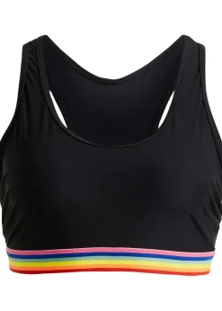 Haut de maillot brassière, maintien léger