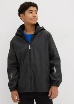 Imperméable thermique à doublure polaire et capuche amovible