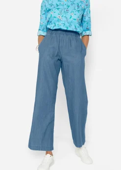 Jean à enfiler léger avec taille confortable, coupe large