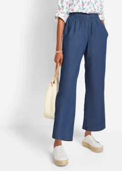 Jean à enfiler léger avec taille confortable, coupe large