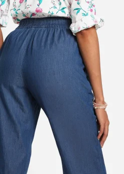 Jean à enfiler léger avec taille confortable, coupe large