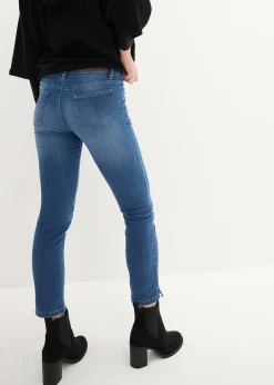 Jean 7/8 extensible, bas fendu