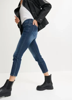Jean 7/8 extensible, bas fendu