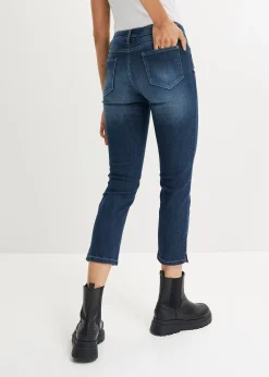 Jean 7/8 extensible, bas fendu