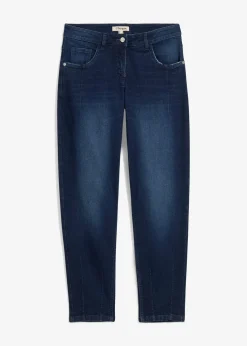 Jean barrel taille mi-haute