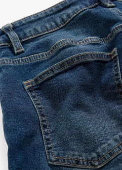 Jean barrel, taille mi-haute