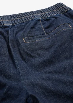 Jean barrel taille mi-haute élastiquée