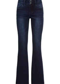 Jean bootcut sculptant taille haute, ultra doux
