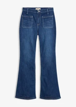 Jean bootcut taille haute, extensible