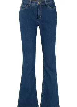 Jean bootcut, taille mi-haute