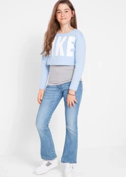 Jean bootcut taille mi-haute