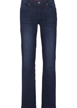 Jean bootcut taille mi-haute, extensible