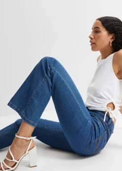 Jean bootcut taille mi-haute, extensible