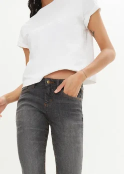 Jean bootcut taille mi-haute, extensible