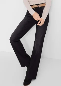 Jean bootcut taille mi-haute, sculptant