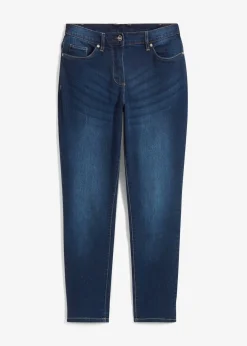 Jean boyfriend taille mi-haute, extensible