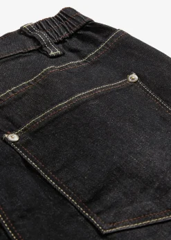 Jean boyfriend taille mi-haute, extensible