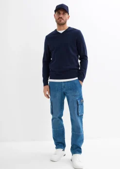 Jean cargo loose, droit
