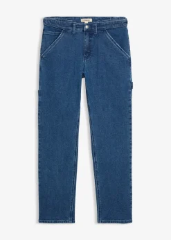Jean charpentier loose à taille élastiquée, droit