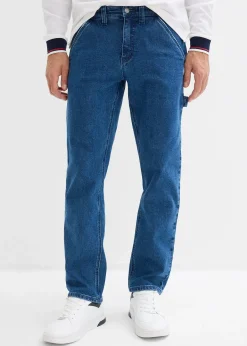 Jean charpentier loose à taille élastiquée, droit