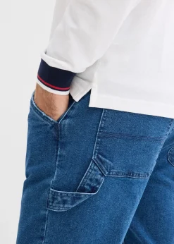 Jean charpentier loose à taille élastiquée, droit