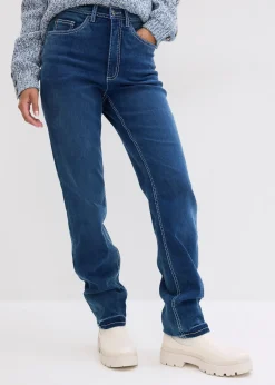 Jean chaud droit, taille haute