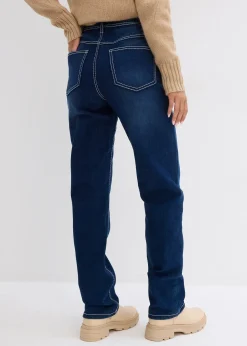 Jean chaud droit, taille haute