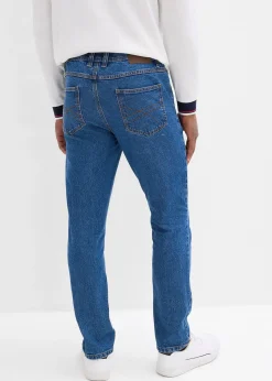 Jean droit classique, taille élastiquée