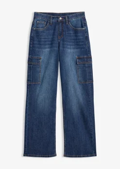 Jean droit et extensible, coupe loose, taille réglable