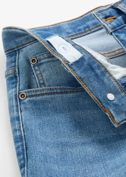 Jean droit et extensible, coupe loose, taille réglable