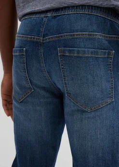 Jean droit et léger à taille élastiquée, regular
