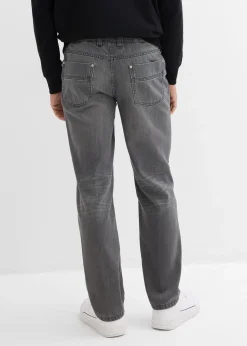 Jean droit et Regular à taille élastiquée, 100% coton