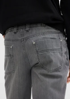 Jean droit et Regular à taille élastiquée, 100% coton