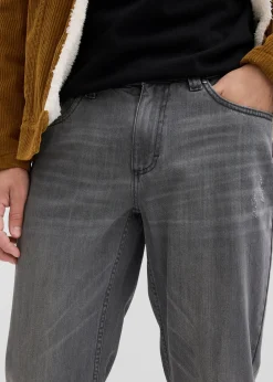 Jean droit et Regular à taille élastiquée, 100% coton