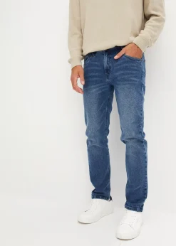 Jean droit extensible en denim épais, Regular