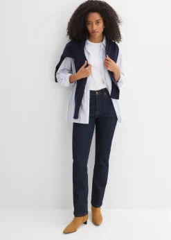 Jean droit taille haute