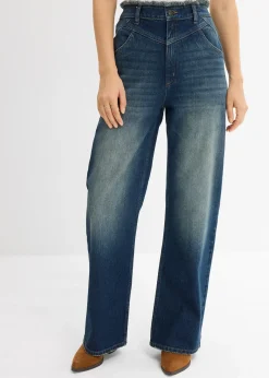 Jean droit, taille haute